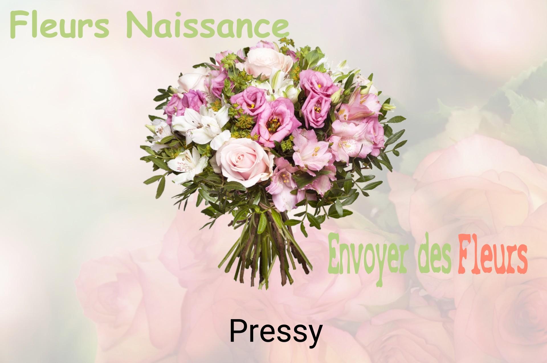 Bouquet de fleurs de naissance livré à Pressy